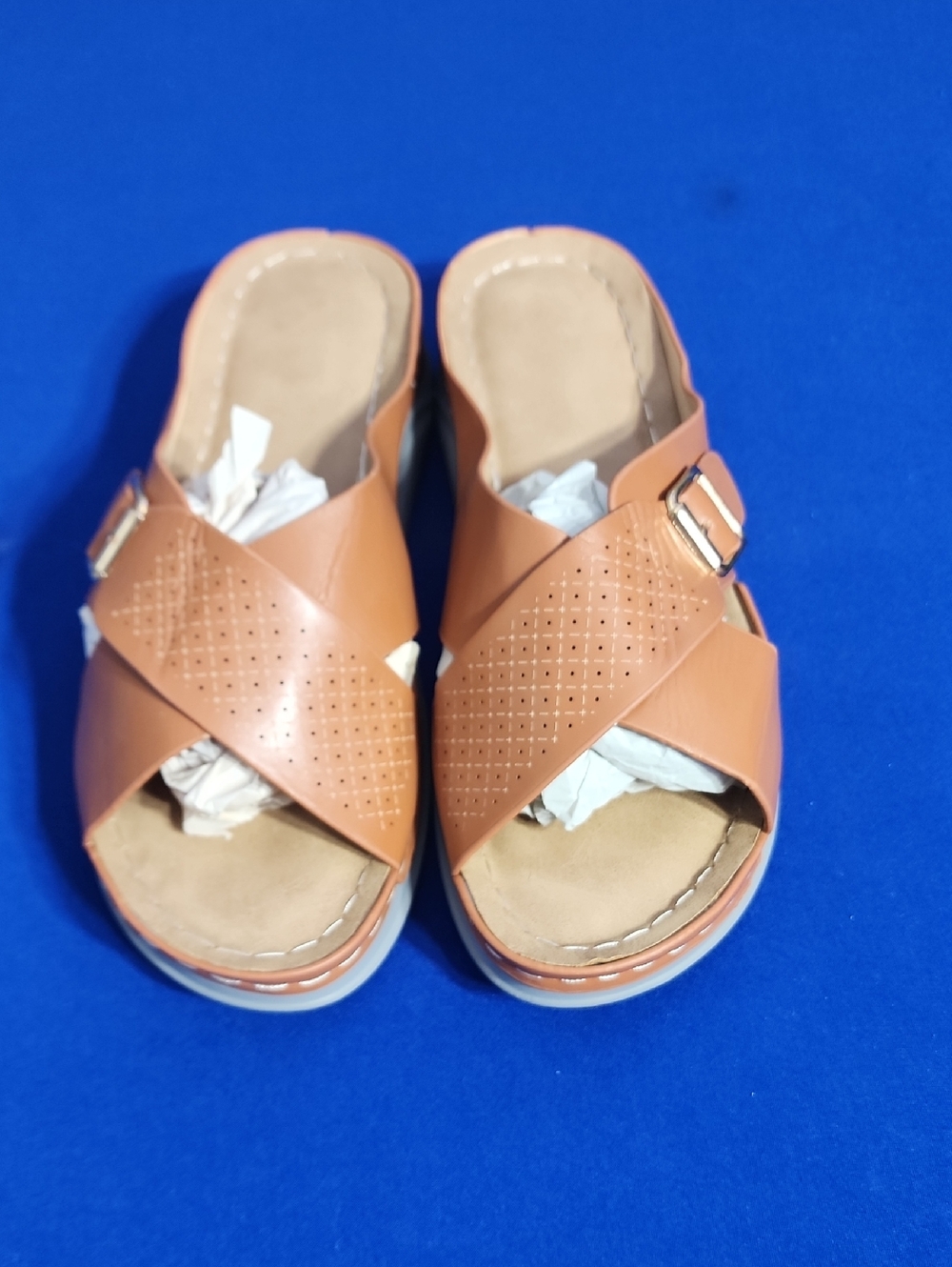 Comfort Slip-On Women's Sandal in Tan